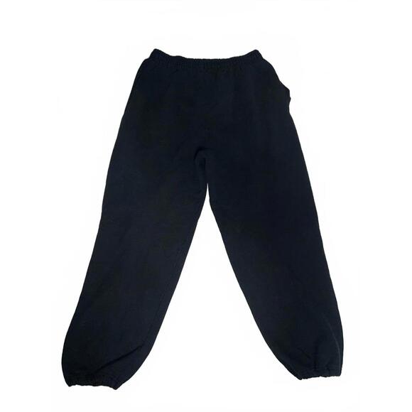 Y2K Gildan Black Sweatpants with Yellow Ranger Logo M - Picture 3 of 4